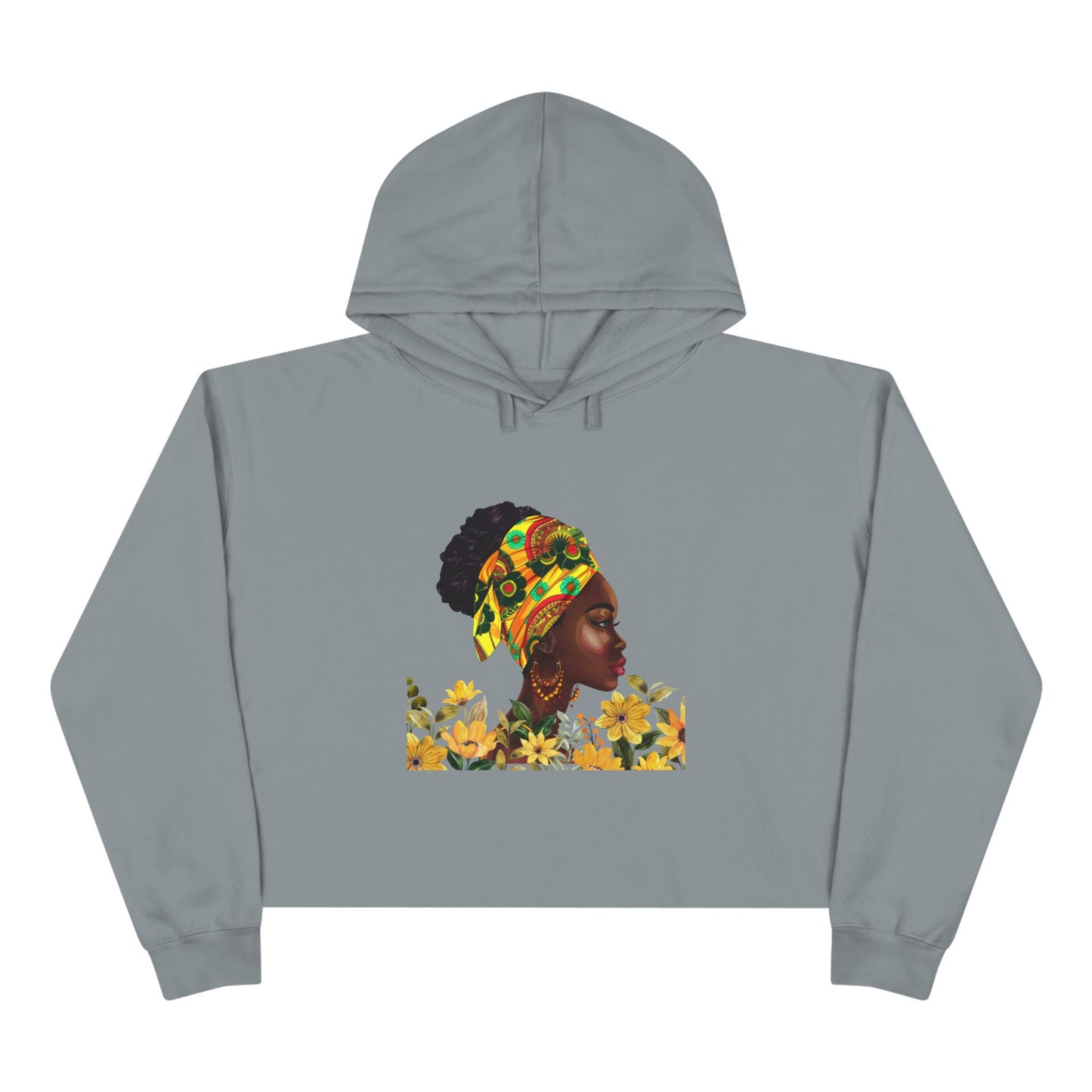 Queen Sunflower Crop Hoodie