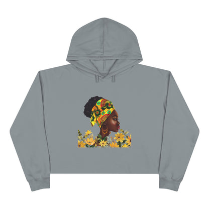 Queen Sunflower Crop Hoodie