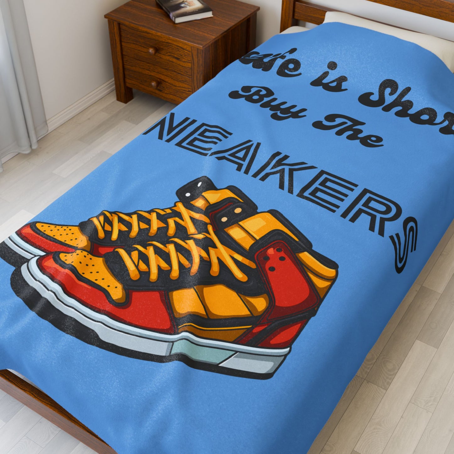 Sneaker Lover Velveteen Blanket