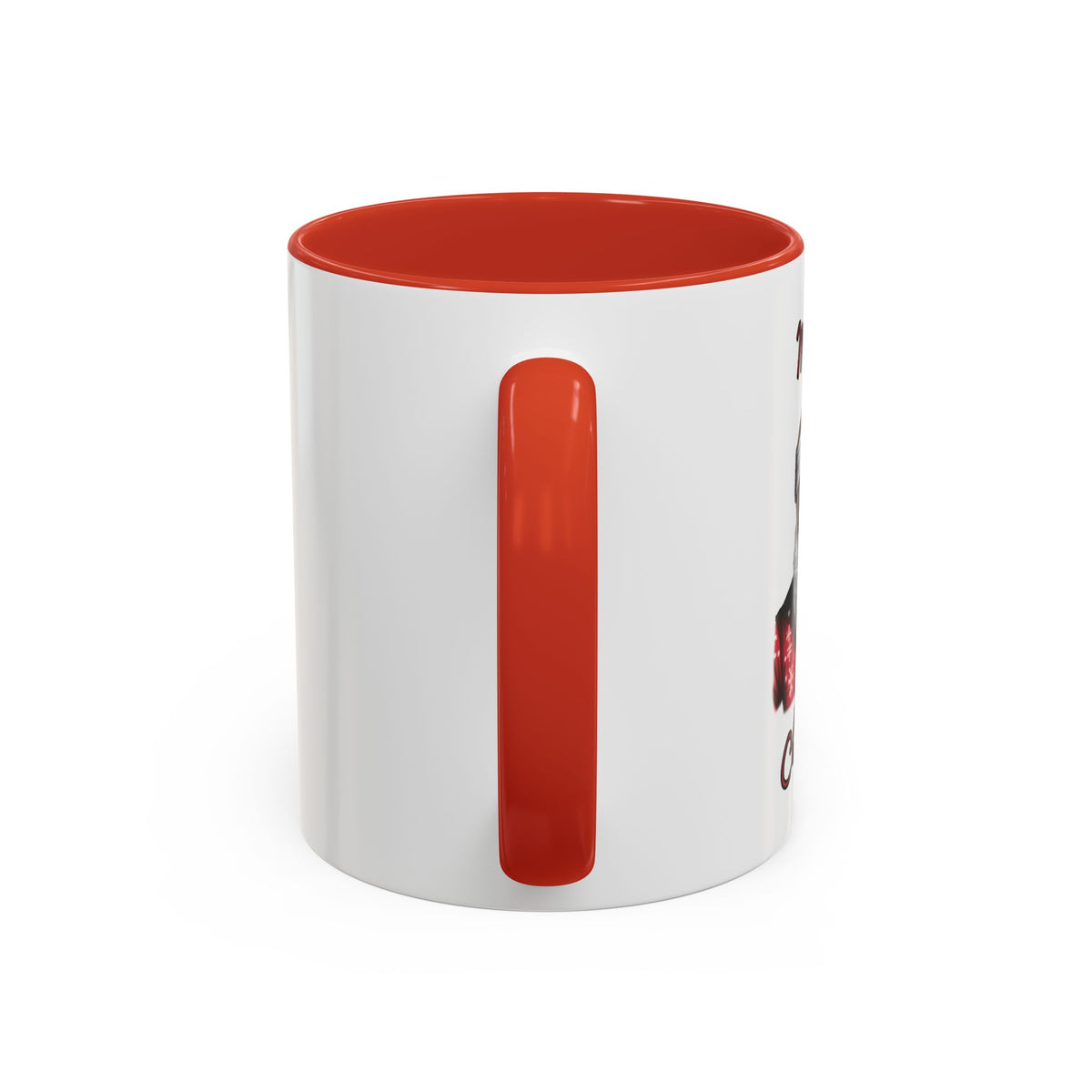 Black Santa-Accent Coffee Mug (11, 15oz) (Black)