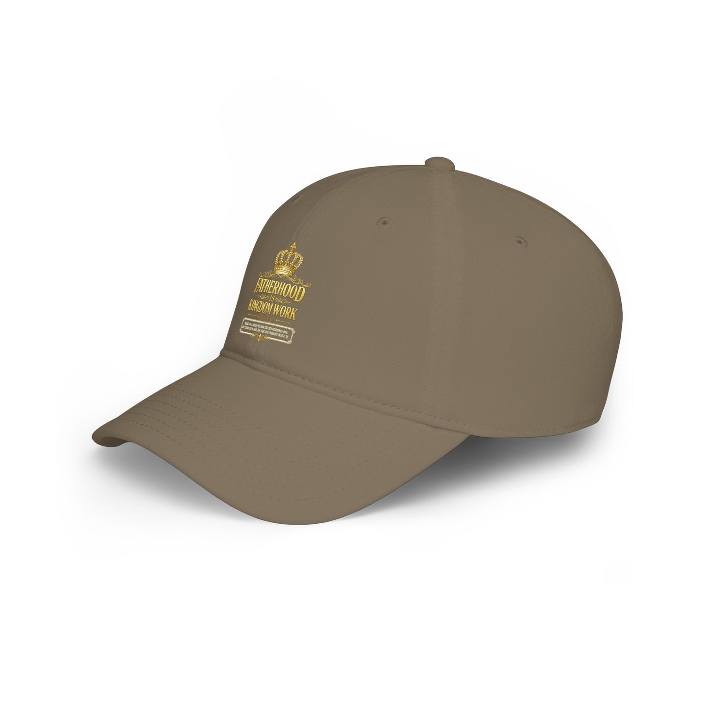 Fatherhood Kingdom Work Low Profile Baseball Cap — Crown Dad Hat