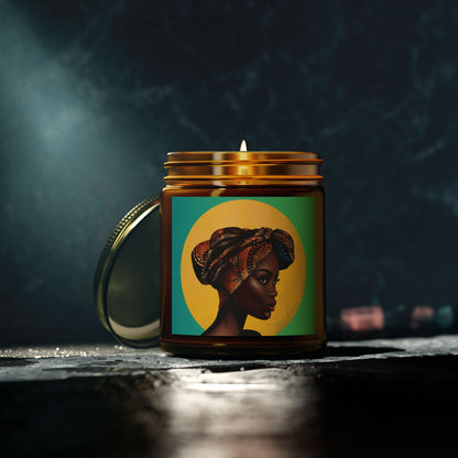 Moon-Scented Candles, Coconut Apricot Wax (4oz, 9oz)