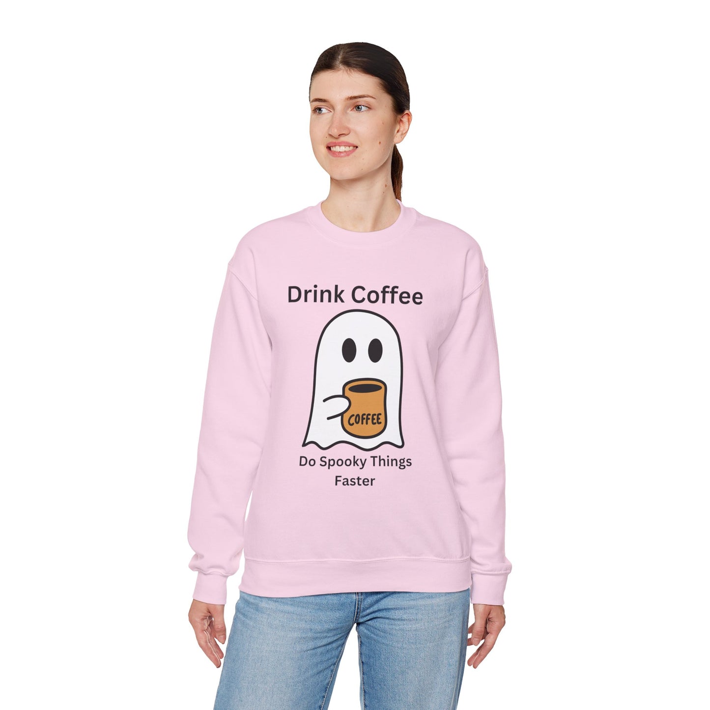 Boo Drink Coffee-Ghost-Sweatshirt