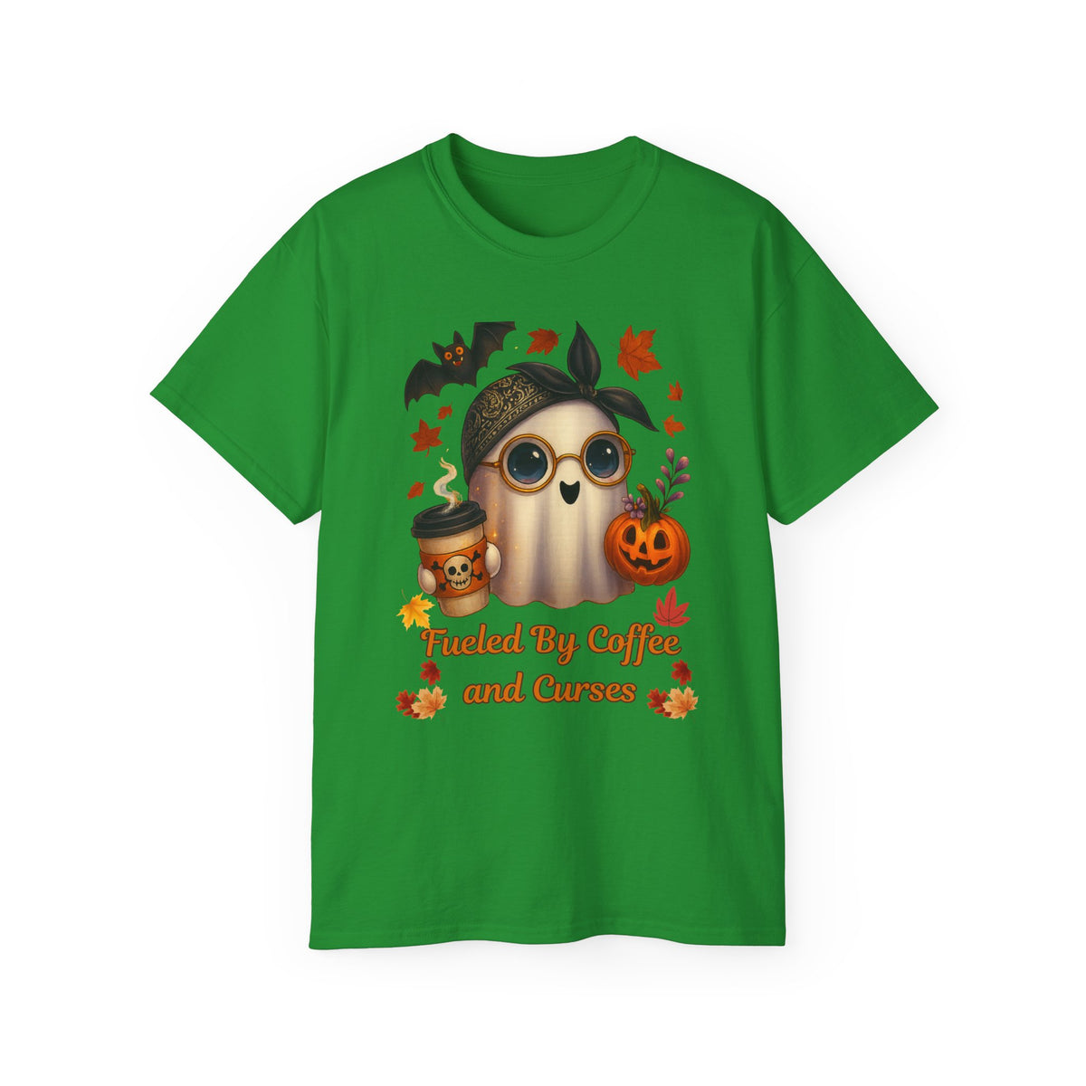 Fueled By Coffee and Curses Ghost T-Shirt