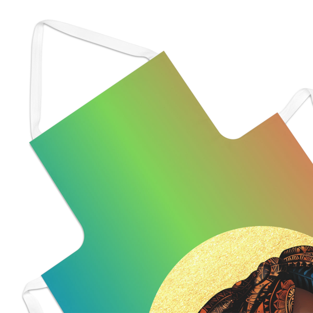 Elegant African Woman Apron - Vibrant Kitchen Apron for Cooking Enthusiasts