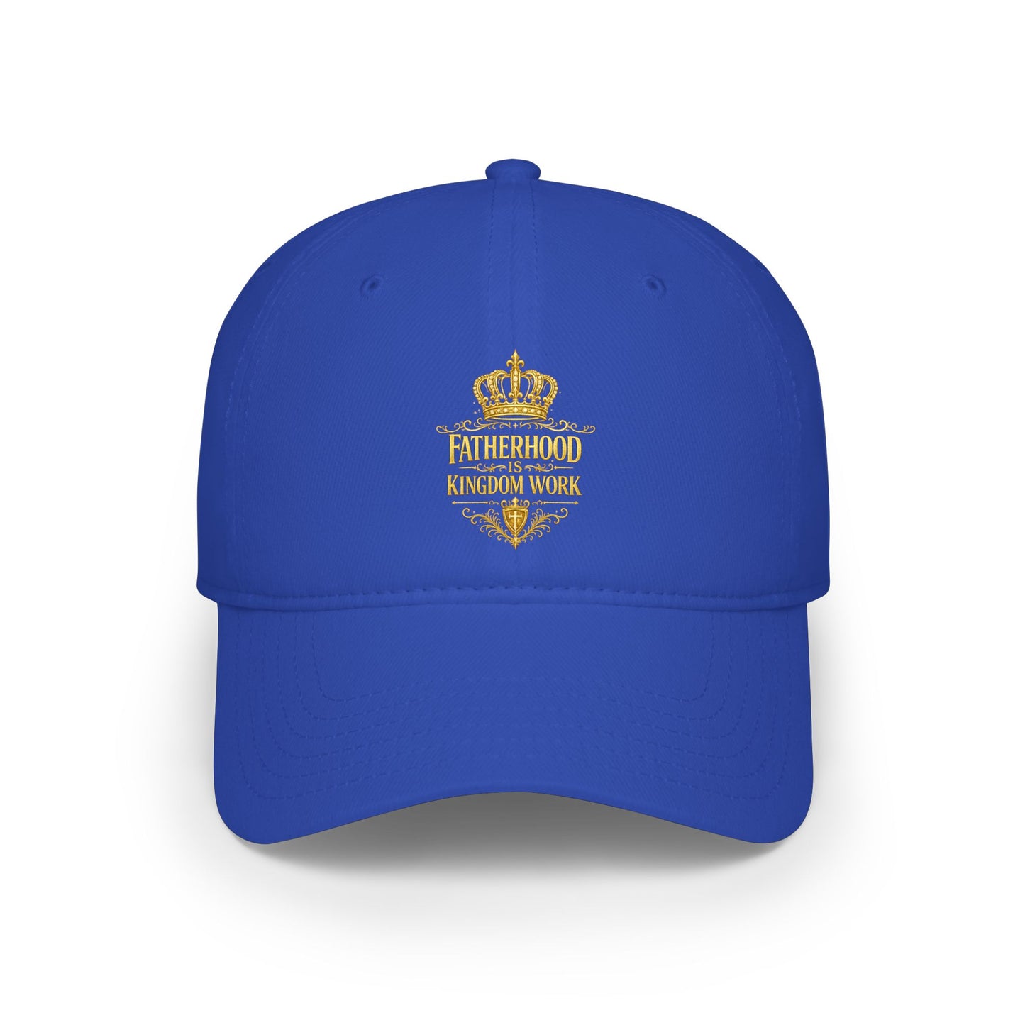 Fatherhood Crown Baseball Cap — "Fatherhood: Kingdom Work" Embroidered Dad Hat