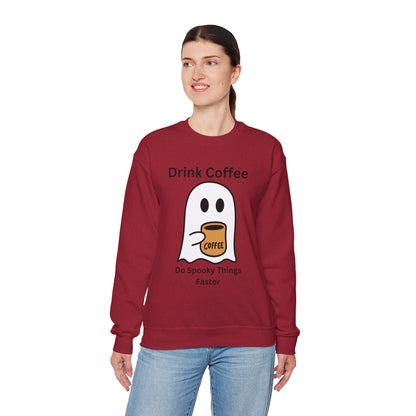 Boo Drink Coffee-Ghost-Sweatshirt