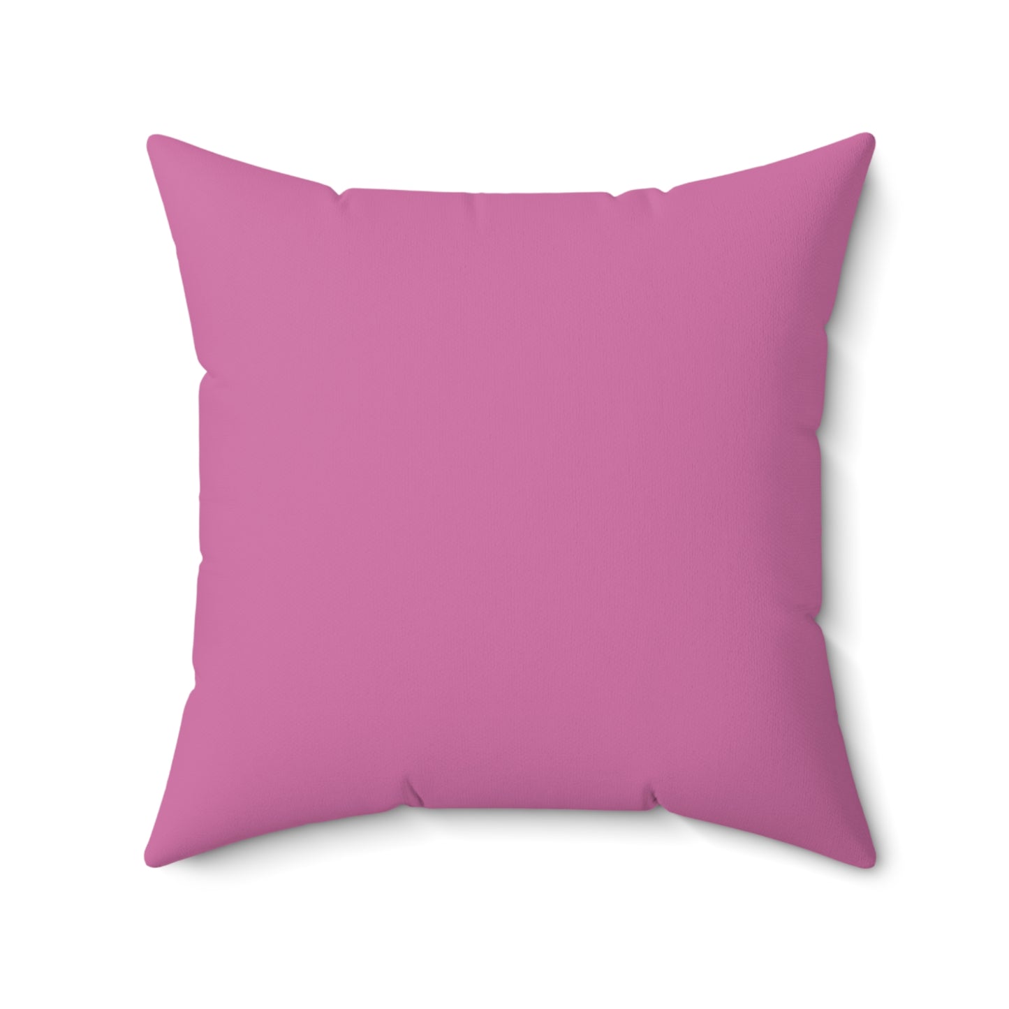 I Put Out For Santa-Spun Polyester Square Pillow (Lt Pink)
