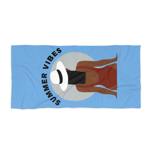 Summer Vibes Beach Towel 3-Lt Blue