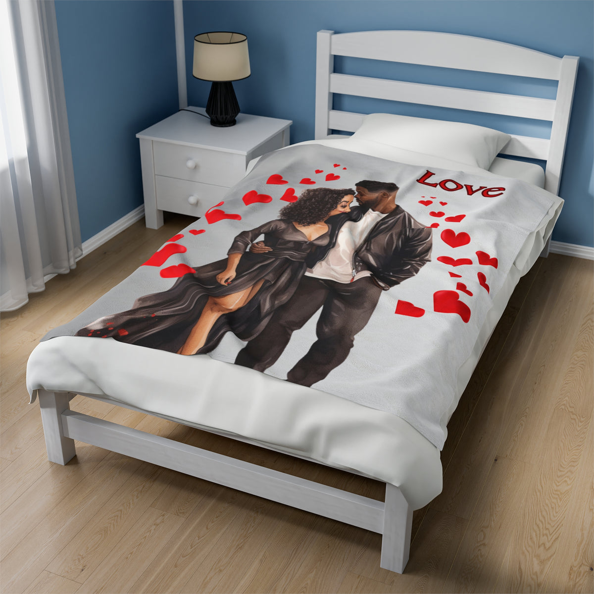 Love 2-Velveteen Plush Blanket