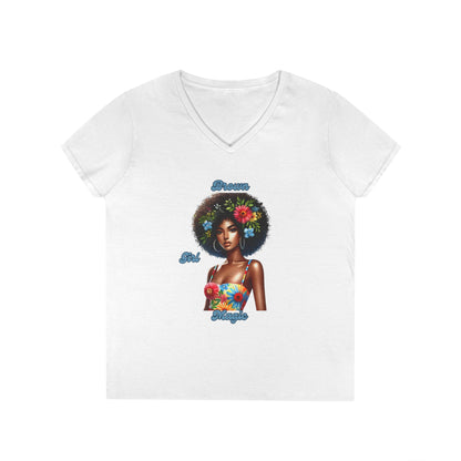 Brown Girl Magic Graphic Tee - V-Neck