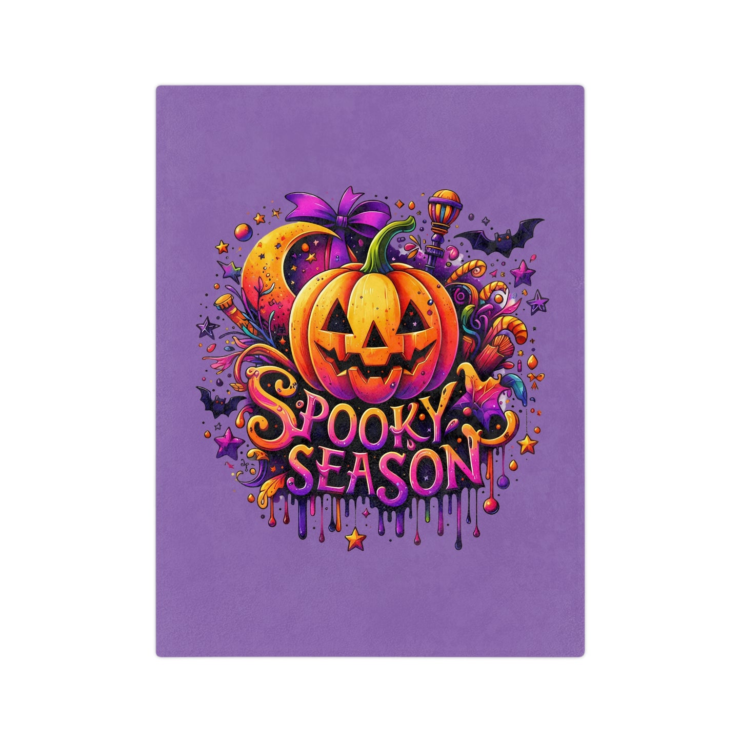 Spooky Season Pumpkin 2-Light Purple