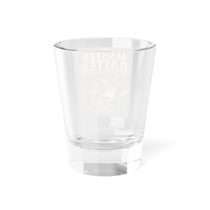 Master Baiter Fishing Shot Glass - 1.5oz Novelty Bar Glass