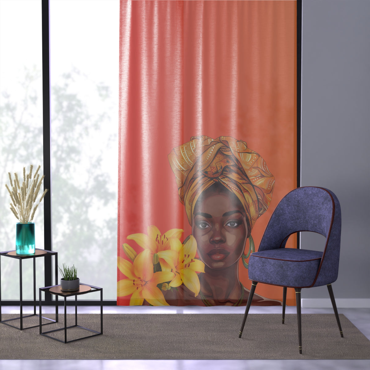 Queen Lily Window Curtain