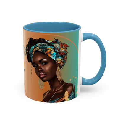 Queen Teal Accent Coffee Mug |  11oz & 15oz