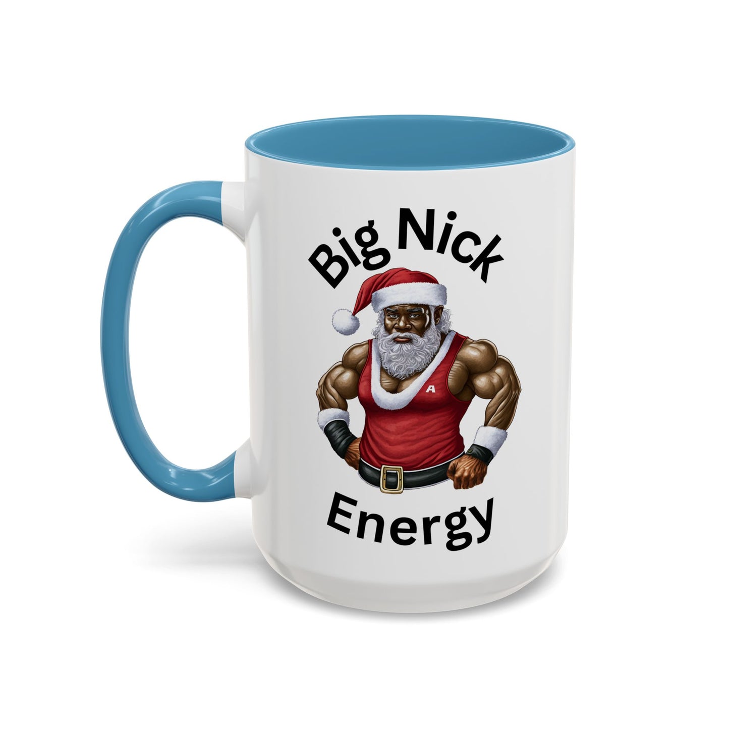 Big Nick Energy-Accent Coffee Mug (11, 15oz) (Black)