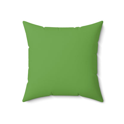 Hottie With A Body-Spun Polyester Square Pillow (Lt Green)