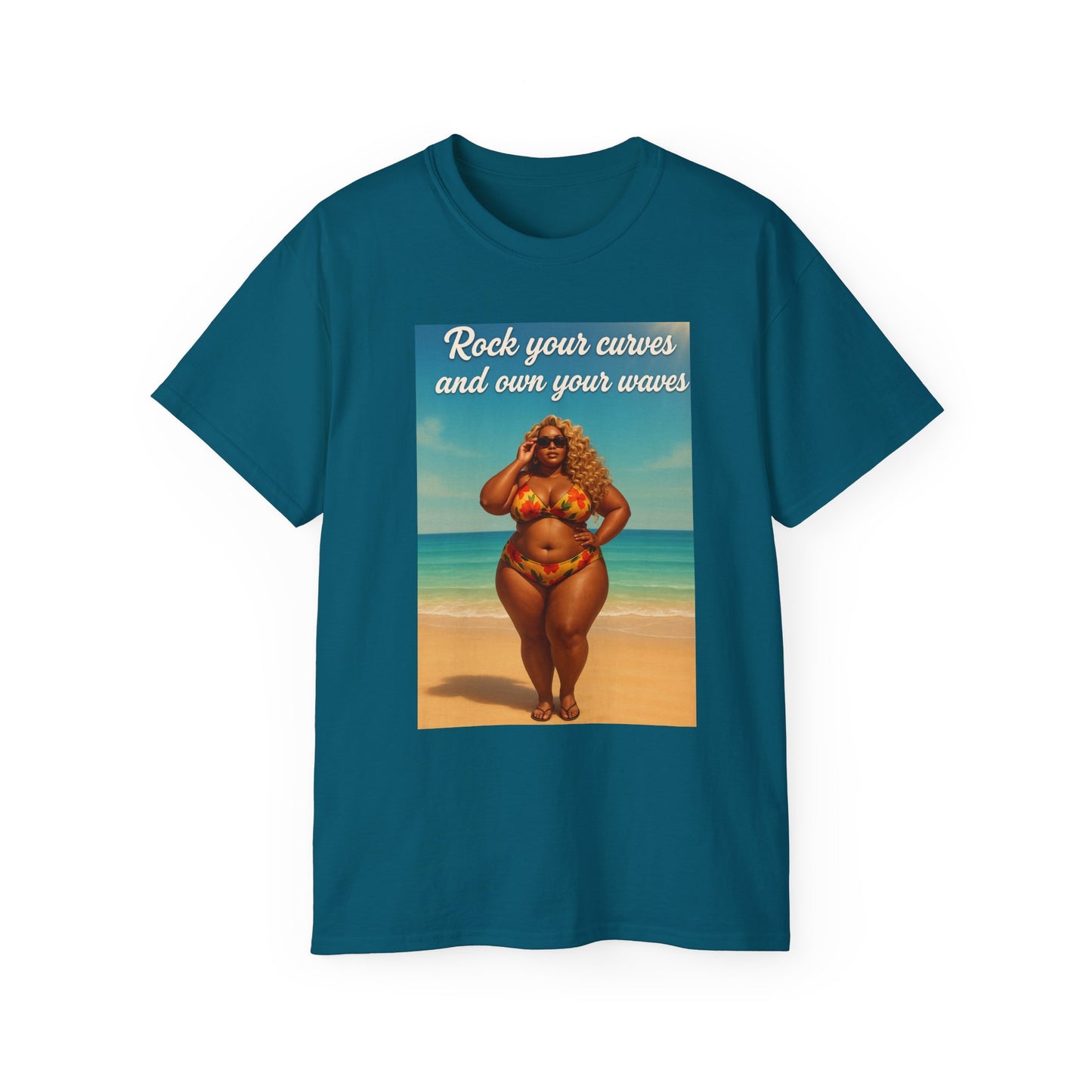 Embrace Your Curves And Rock Your Waves, Body Positivity T-Shirt
