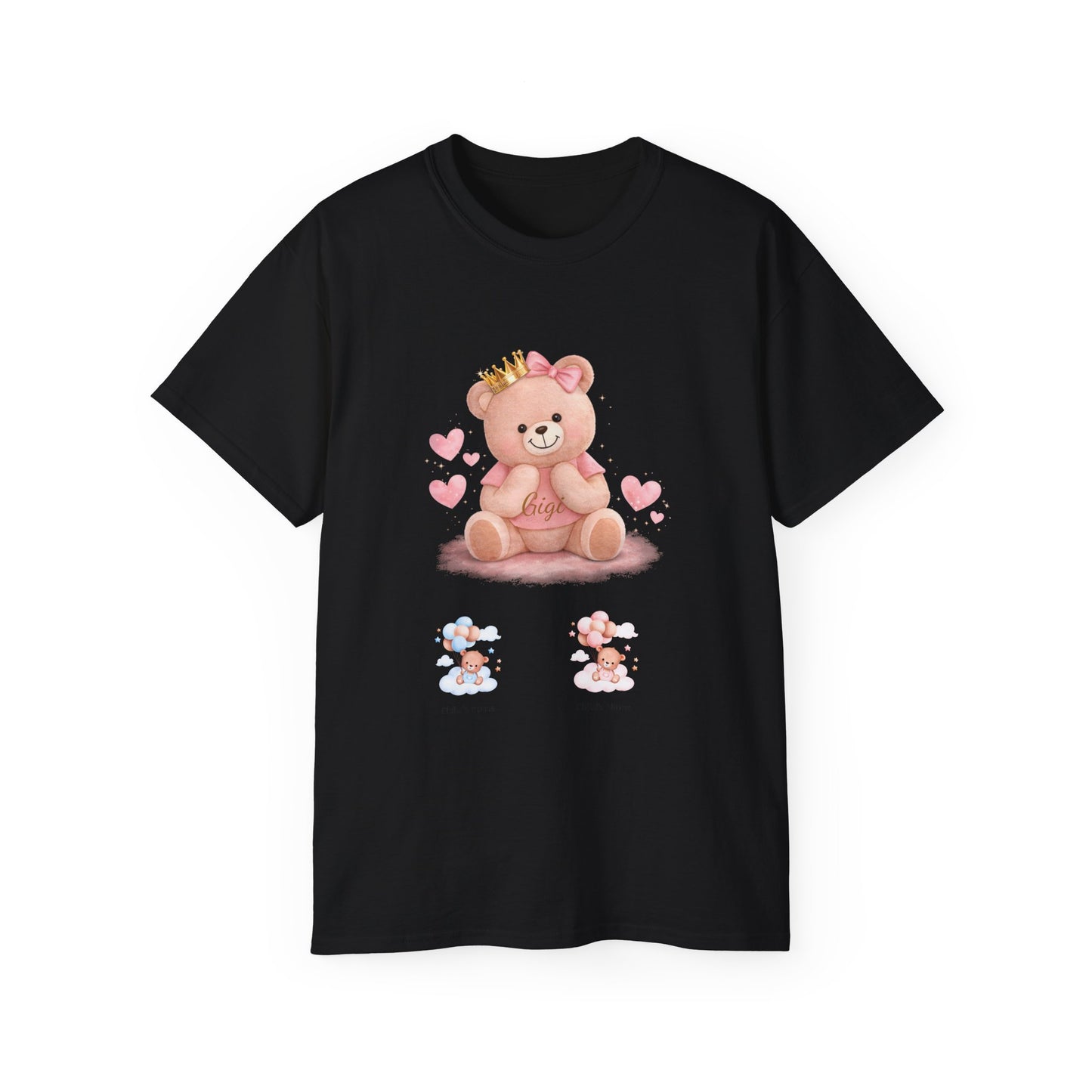 Gigi Teddy Shirt — Heart Bear Graphic Tee
