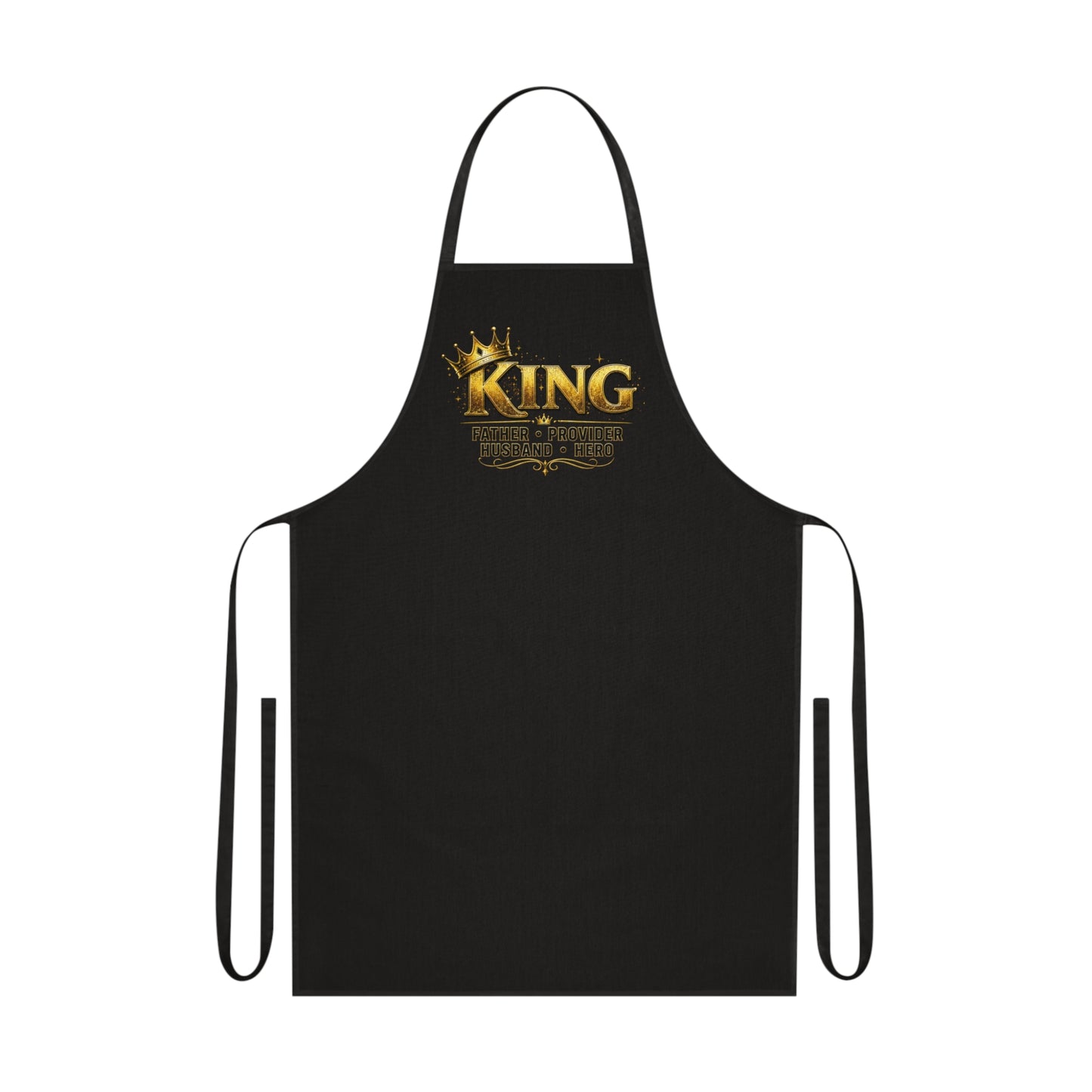 King Father, Husband, Provider, Hero Chef Cotton Apron