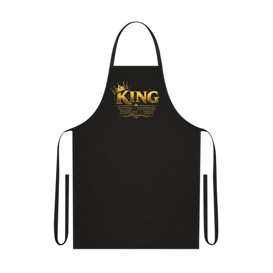 King Father, Husband, Provider, Hero Chef Cotton Apron