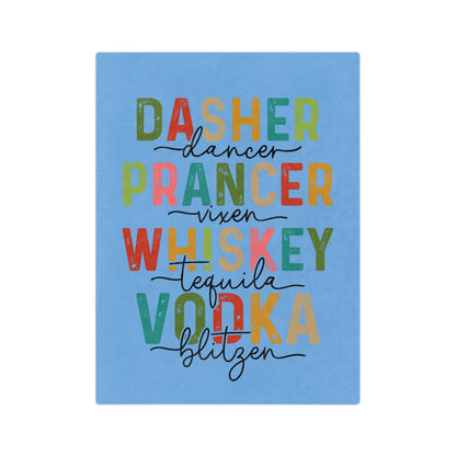 Drunk Reindeer Call-Light Blue