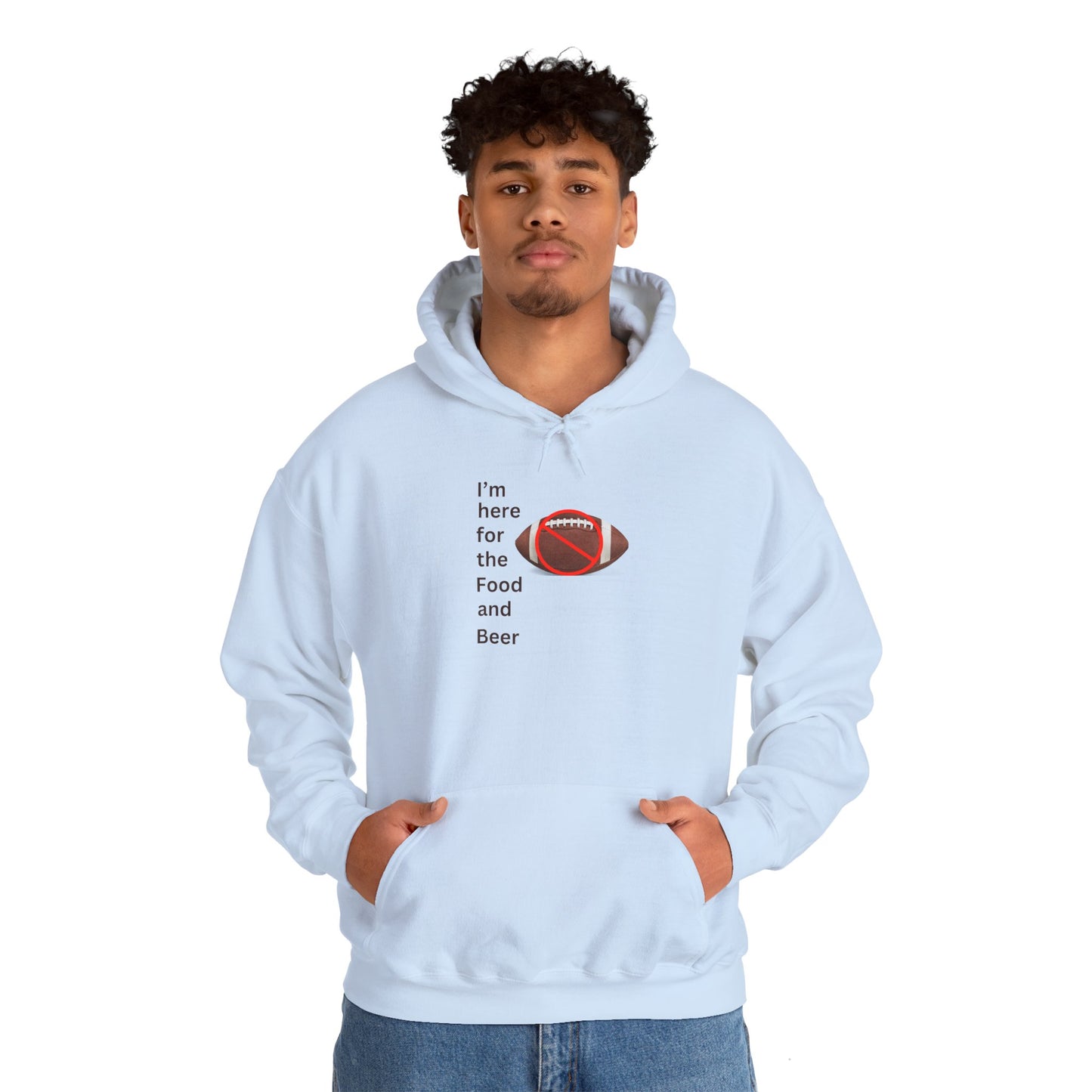 Here For Food and Beer-Hoodie