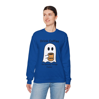 Boo Drink Coffee-Ghost-Sweatshirt