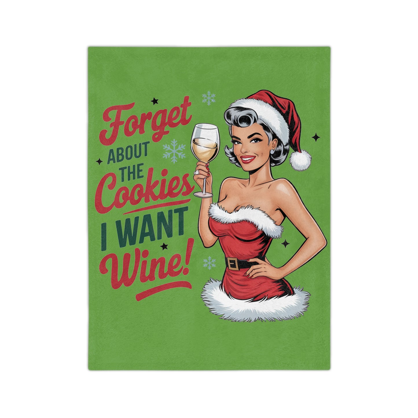 Forget About The Cookies-Velveteen Microfiber Blanket (Lt Green)