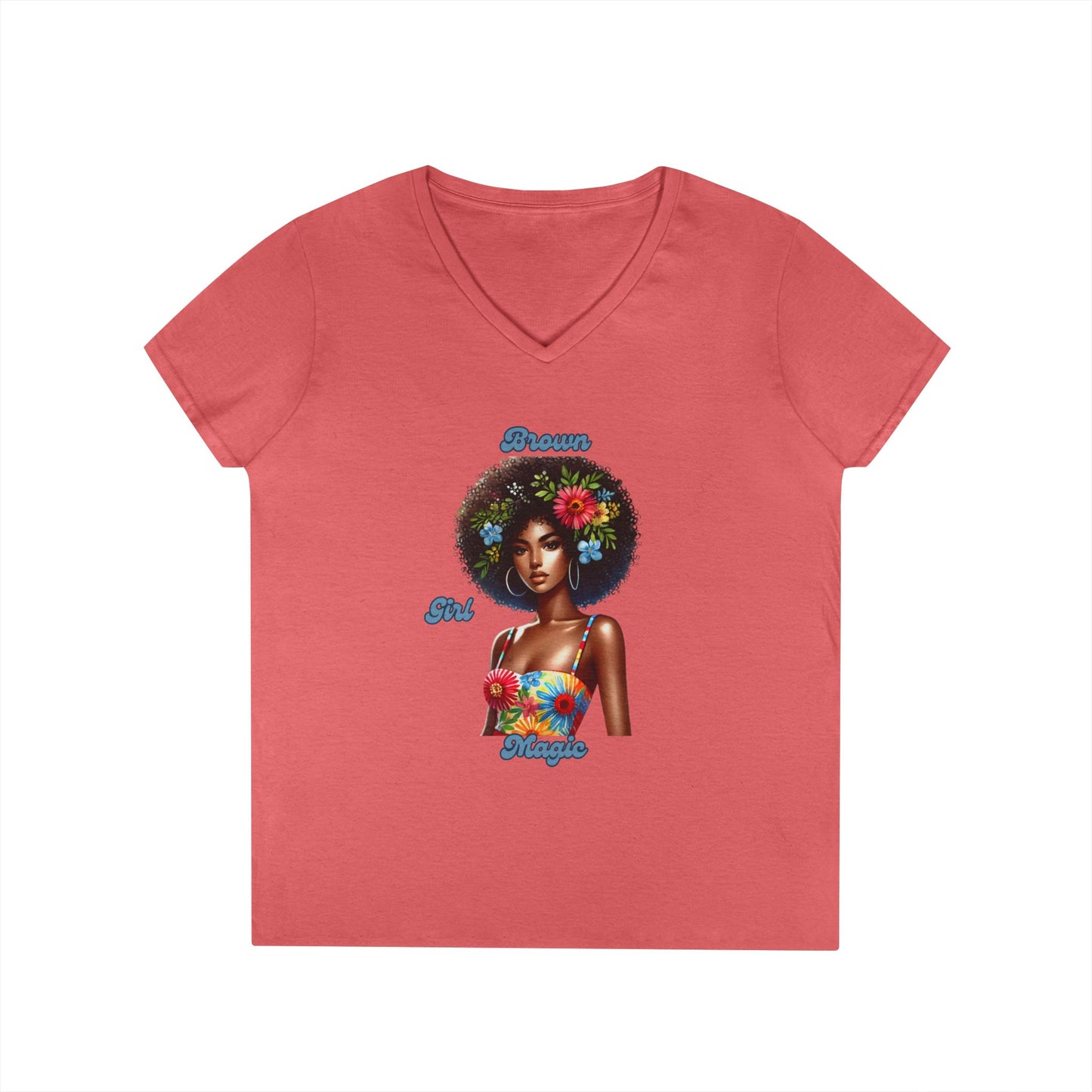 Brown Girl Magic Graphic Tee - V-Neck