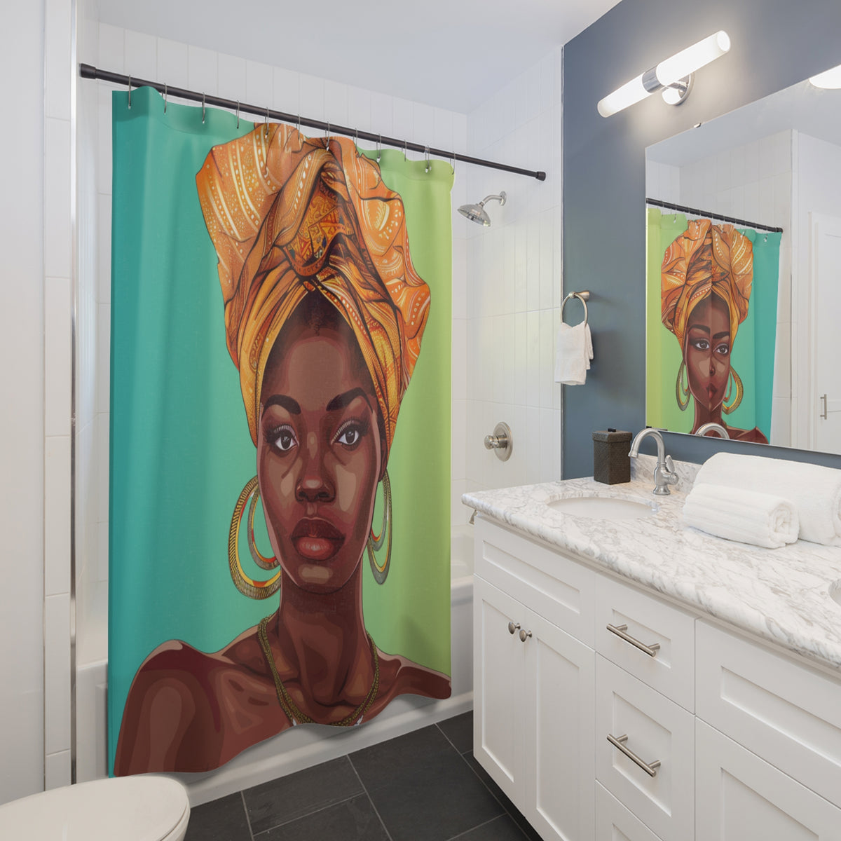 Queen 7-Shower Curtains