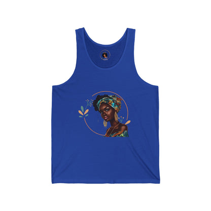 Queen Teal Unisex Jersey Tank