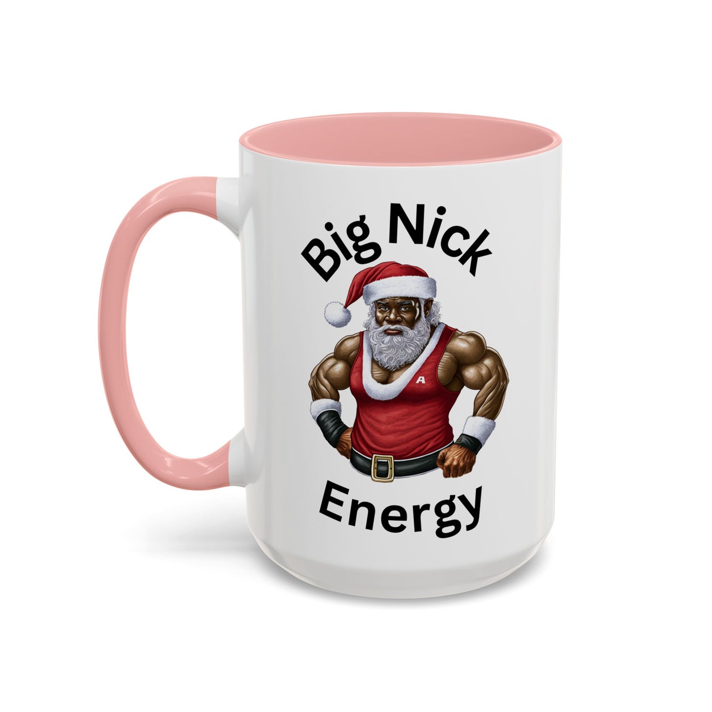 Big Nick Energy-Accent Coffee Mug (11, 15oz) (Black)