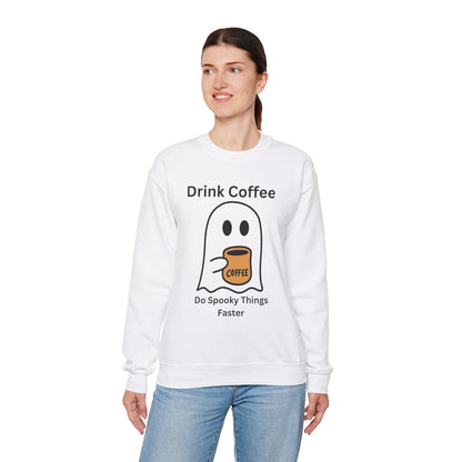 Boo Drink Coffee-Ghost-Sweatshirt