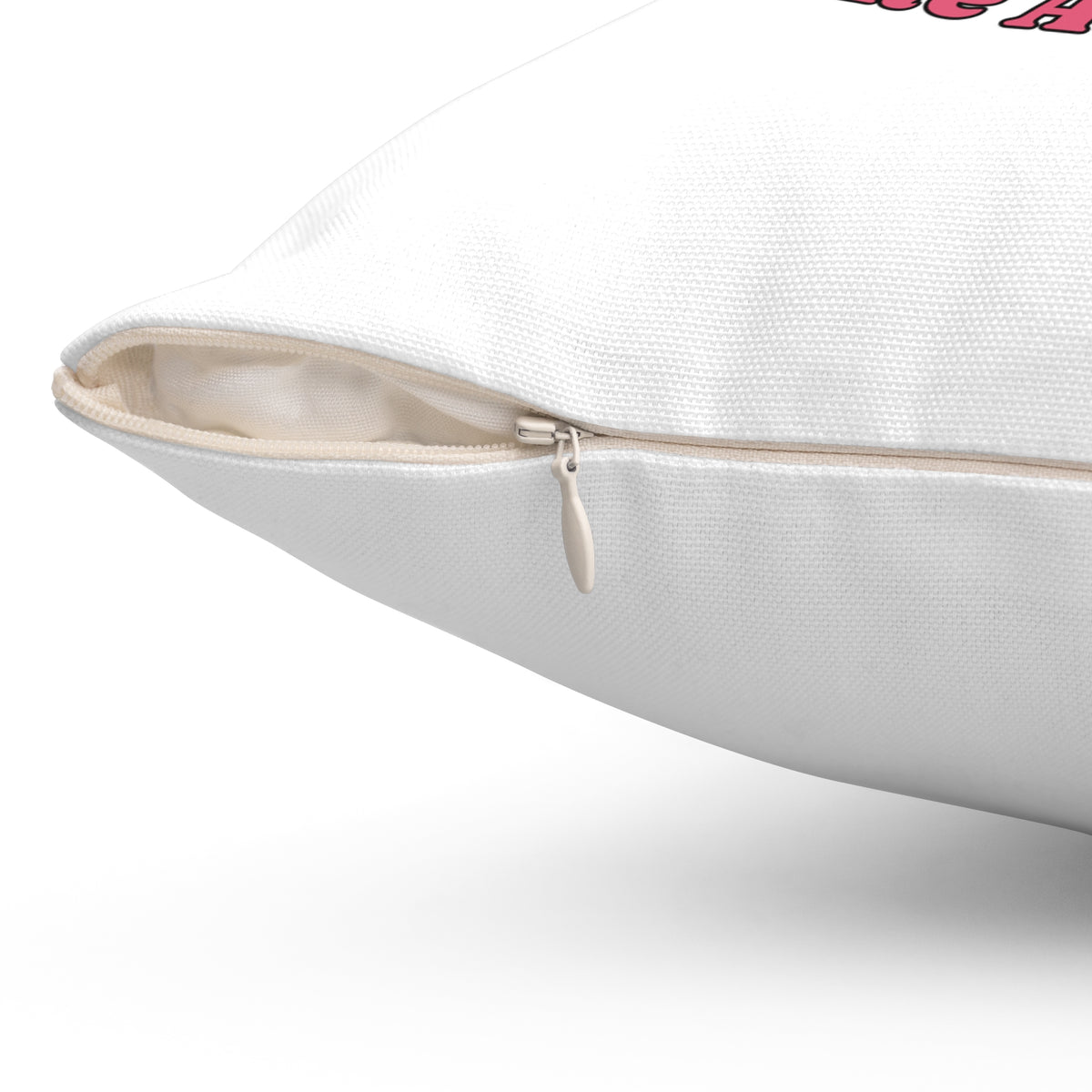 Out Here Lookin Like A Snack-Spun Polyester Square Pillow (White)