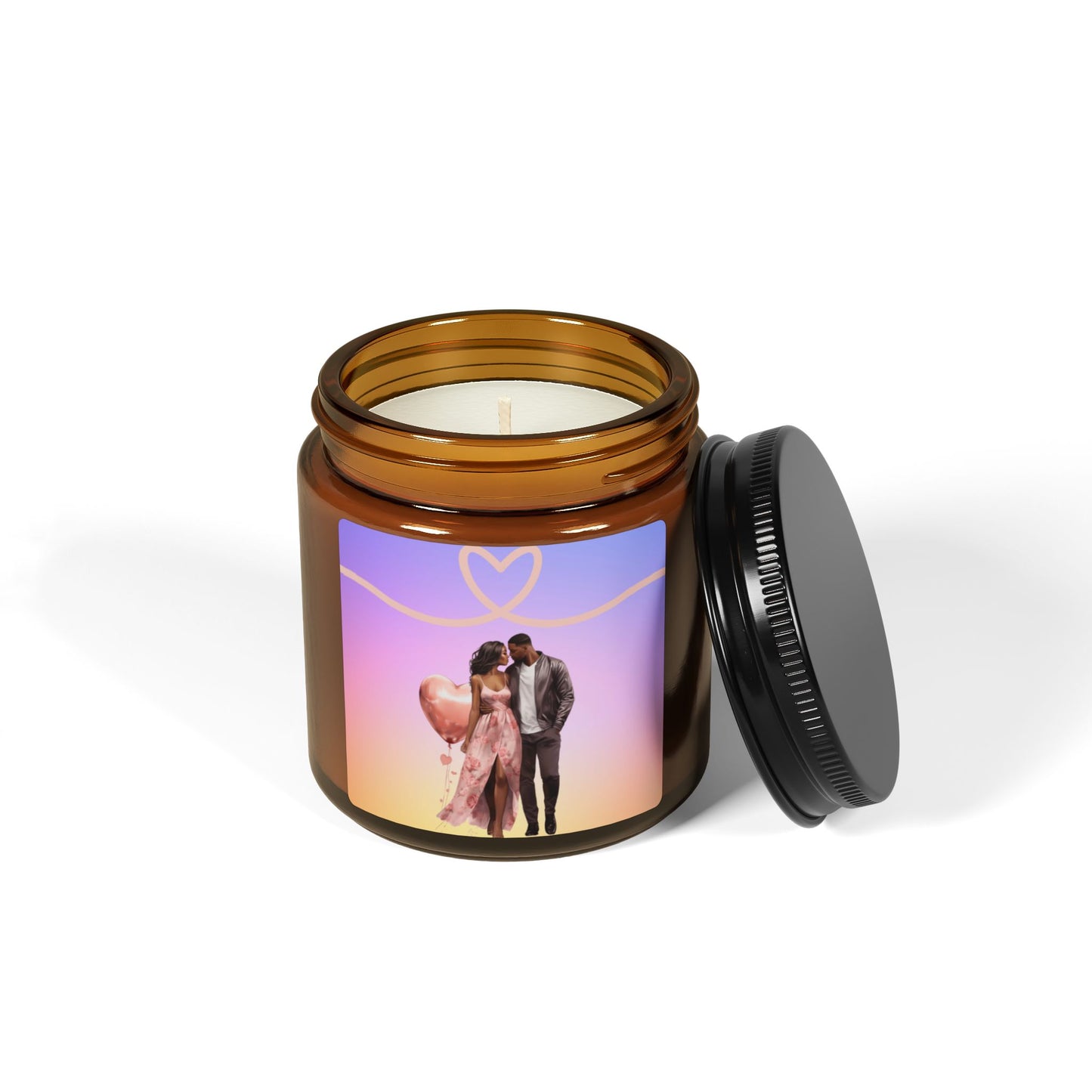 You Have My Heart-Scented Soy Candle (Multi-Size, Amber Jar)