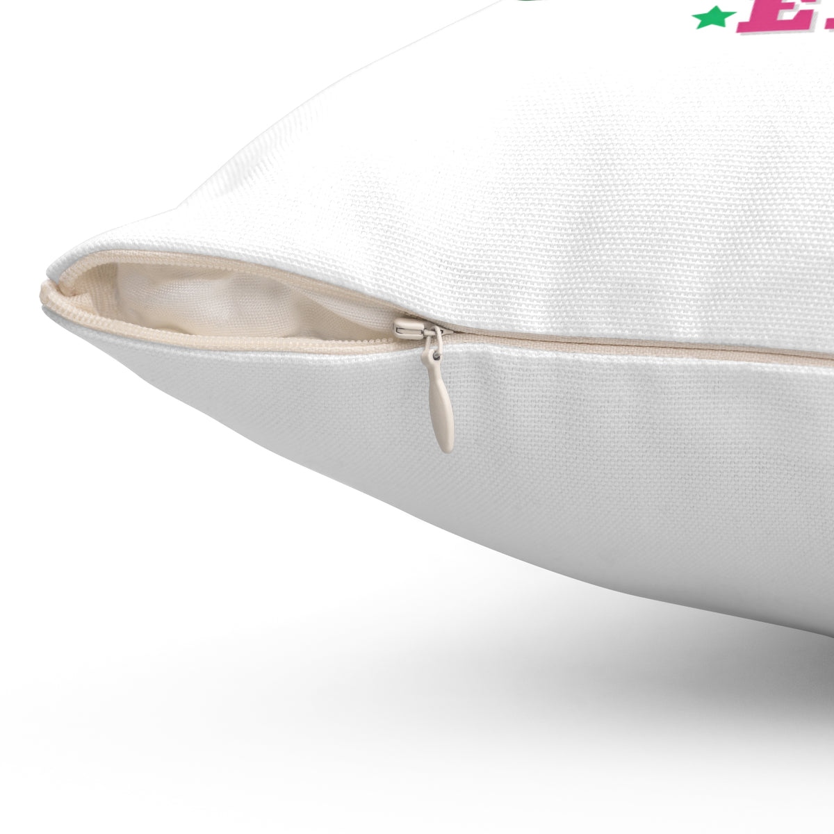 In My Grinch Era-Spun Polyester Square Pillow (White)
