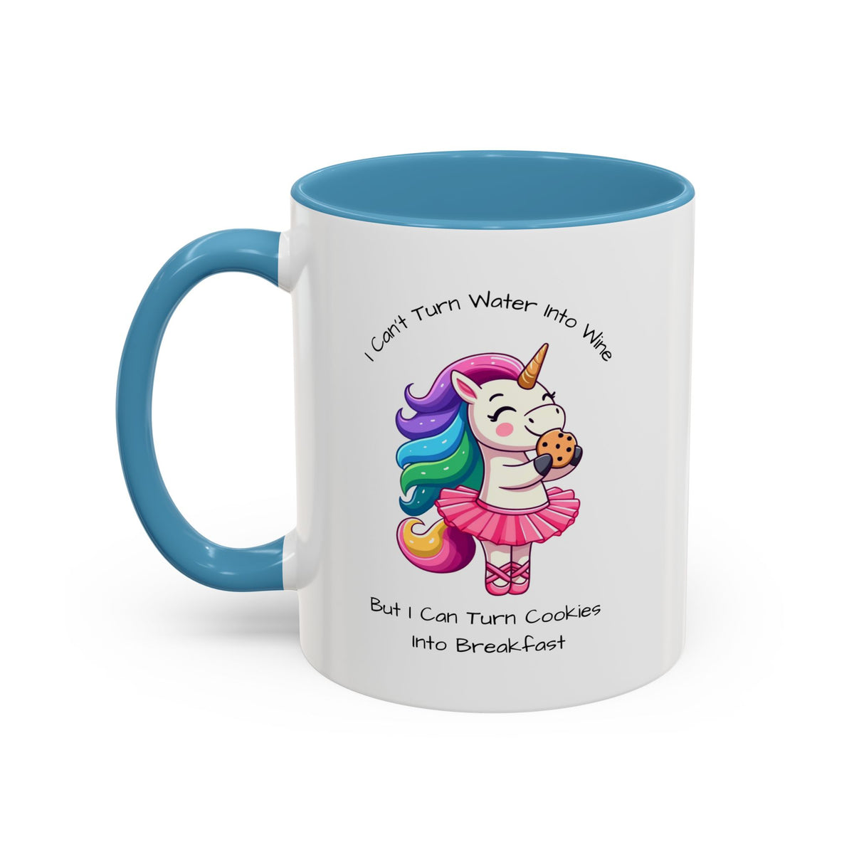Cookies For Breakfast-Accent Coffee Mug (11, 15oz) (Lt Blue)