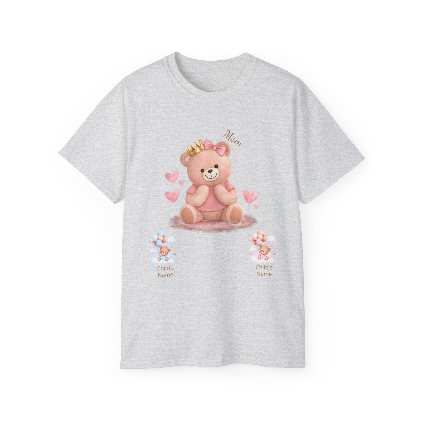 Personalized Mom Bear Tee — Custom Name Baby/Child Shirt