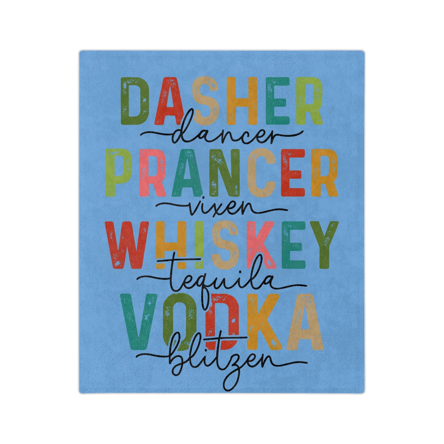 Drunk Reindeer Call-Light Blue