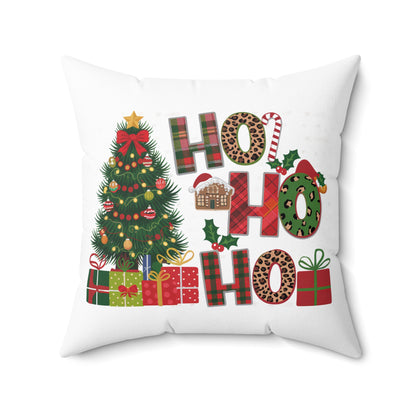 Ho Ho Ho-Christmas Tree-White