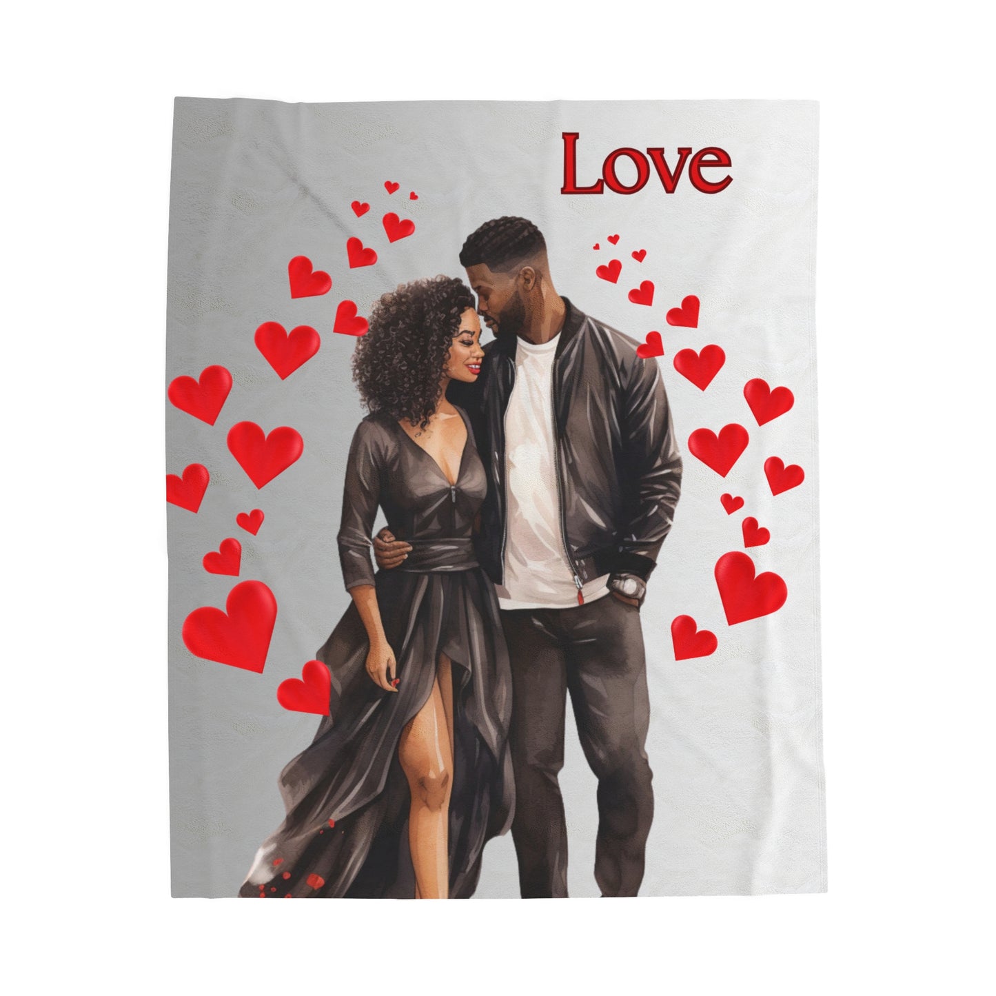 Love 2-Velveteen Plush Blanket