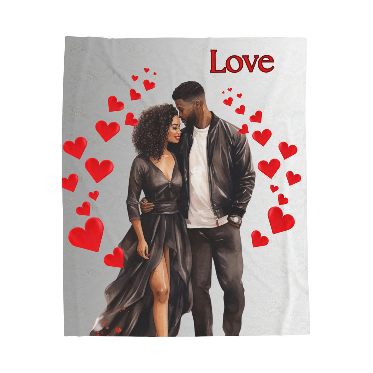 Love 2-Velveteen Plush Blanket