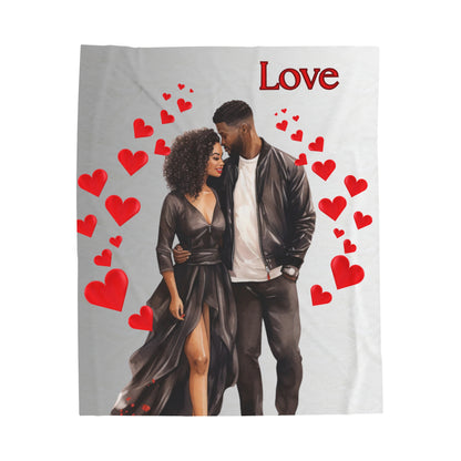 Love 2-Velveteen Plush Blanket