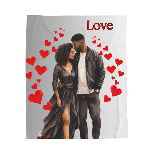 Love 2-Velveteen Plush Blanket