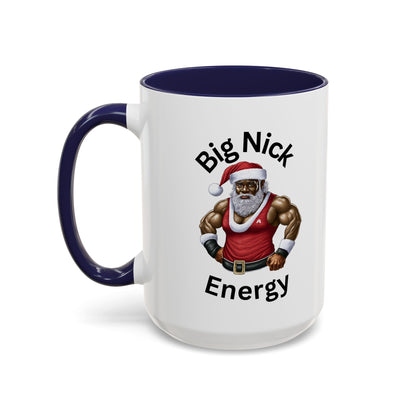 Big Nick Energy-Accent Coffee Mug (11, 15oz) (Red)
