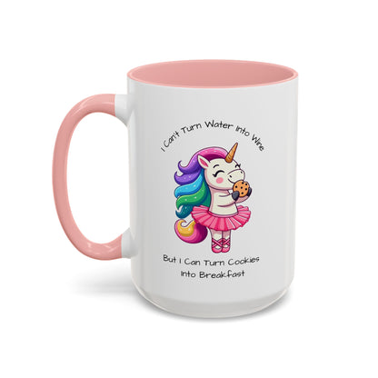 Cookies Into Breakfast-Accent Coffee Mug (11, 15oz) (Pink)