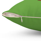Out Here Lookin Like A Snack 2-Spun Polyester Square Pillow (Lt Green)
