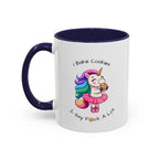 Bake Cookies And Say F*ck A Lot-Accent Coffee Mug (11, 15oz) (Pink)