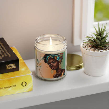 Teal-Scented Candles, Coconut Apricot Wax (4oz, 9oz)